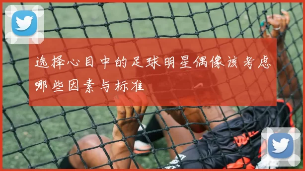 选择心目中的足球明星偶像该考虑哪些因素与标准